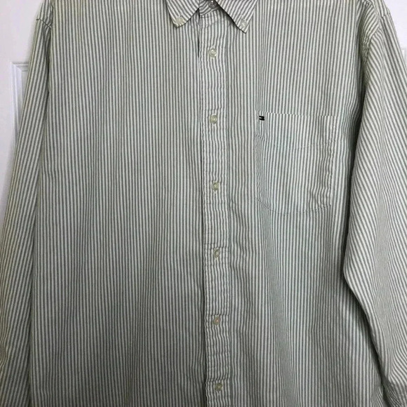 Tommy Hilfiger Dress Shirt Striped Size Large - Picture 4 of 16
